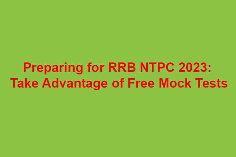 RRB NTPC 2023