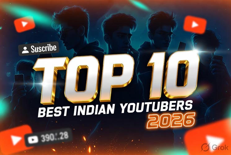 Top 10 Best Indian YouTubers in 2026 youtubers 2026